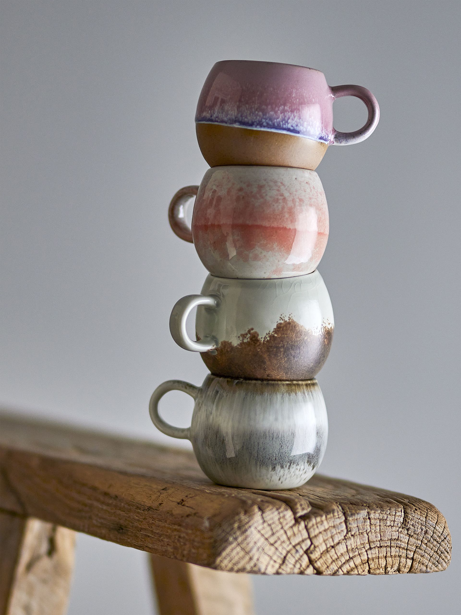Tasse à expresso en grès Paula - Bloomingville - Grey , Home design Bensimon