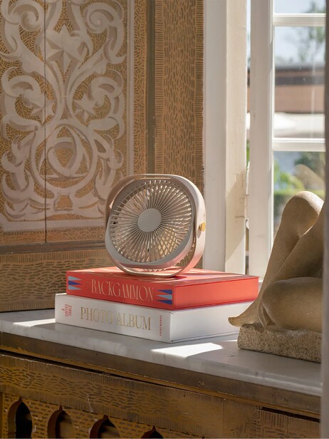 VENTILATEUR PORTABLE FANTASTIC BEIGE - Kubbick (Printworks) -  Beige , Home design Bensimon