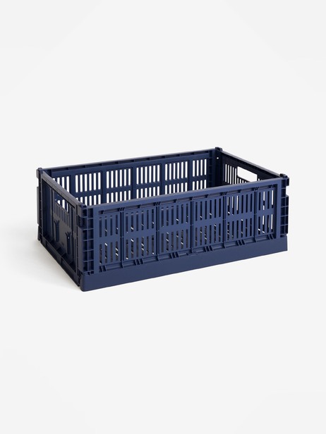 PANIER COLOUR CRATE M POLYPROPYLENE RECYCLE MARINE - Hay -  Marine , Home design Bensimon