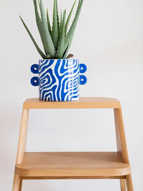 POT PLANTE FELIPE BLEU - Que Rico / Optiplast -  Blue , Home design Bensimon