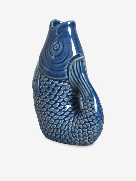 VASE POISSON BLEU - Opjet -  Blue , Home design Bensimon