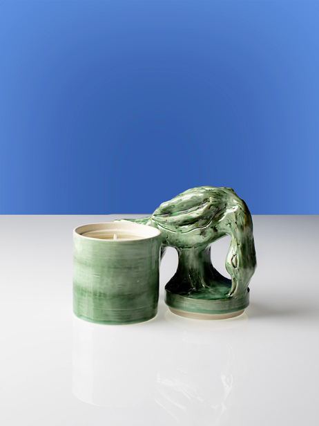 SCENTED CANDLE GREEN SONATA -  Green , Home design Bensimon