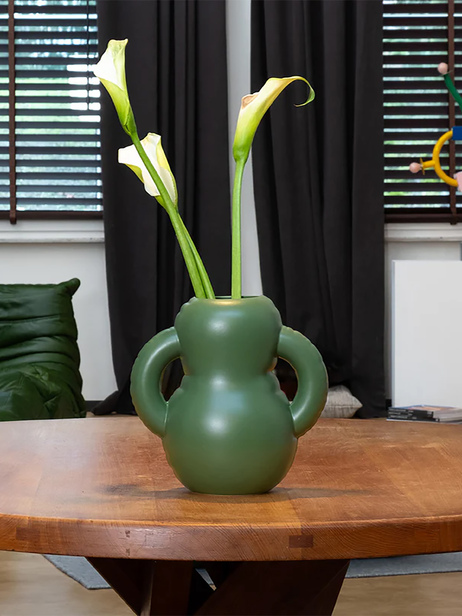 VASE OSCAR KAKI - Home Studyo -  Khaki , Home design Bensimon