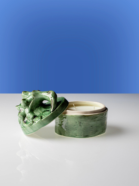SCENTED CANDLE GREEN SONATA -  Green , Home design Bensimon