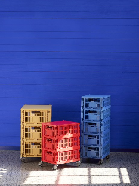 COUVERCLE METAL ROUGE - COLOUR CRATE - Hay -  Red , Home design Bensimon