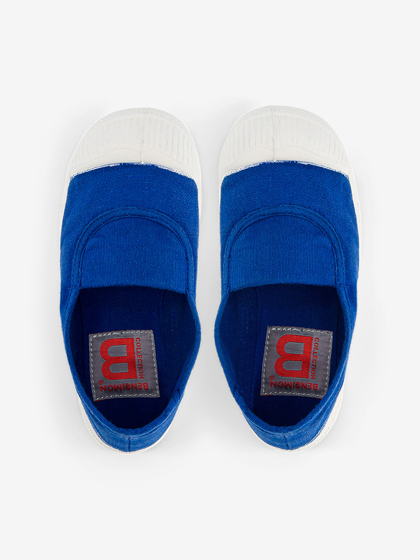 KIDS ELASTIC TENNIS -  Bright blue , Tennis & Shoes Bensimon