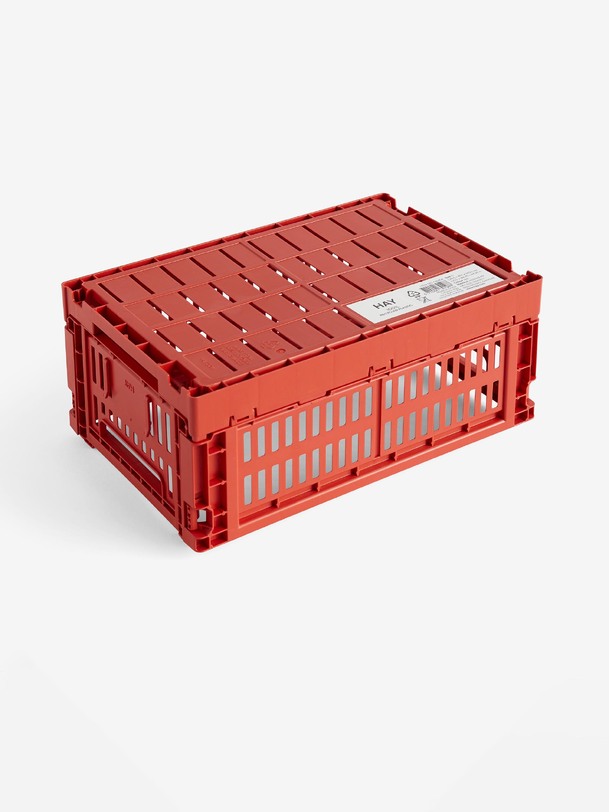 PANIER COLOUR CRATE S POLYPROPYLENE RECYCLE ROUGE - Hay -  Red , Home design Bensimon
