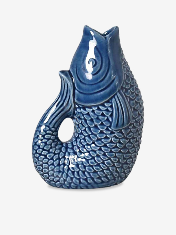 VASE POISSON BLEU - Opjet -  Blue , Home design Bensimon