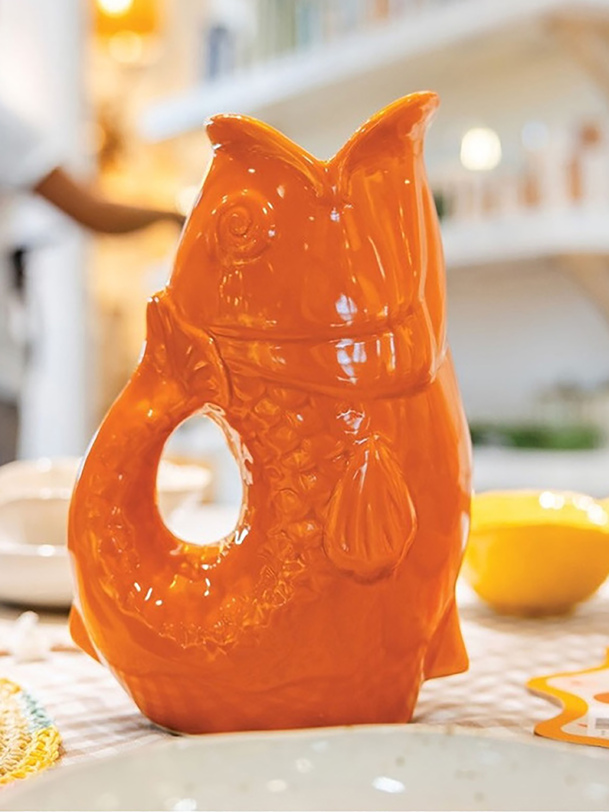 VASE POISSON ORANGE - Opjet -  Orange , Home design Bensimon