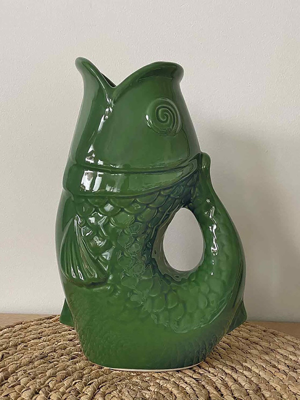 VASE POISSON KAKI - Opjet -  Khaki , Home design Bensimon