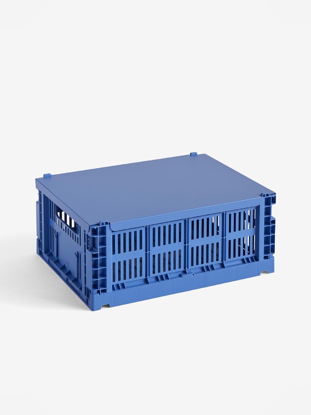 COUVERCLE METAL BLEU ELECTRIQUE - COLOUR CRATE - Hay -  Blue , Home design Bensimon