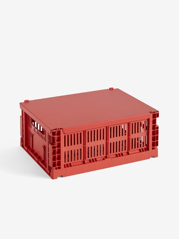 COUVERCLE METAL ROUGE - COLOUR CRATE - Hay -  Red , Home design Bensimon