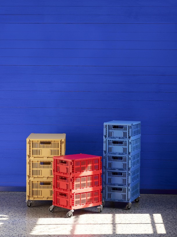 COUVERCLE METAL ROUGE - COLOUR CRATE - Hay -  Red , Home design Bensimon