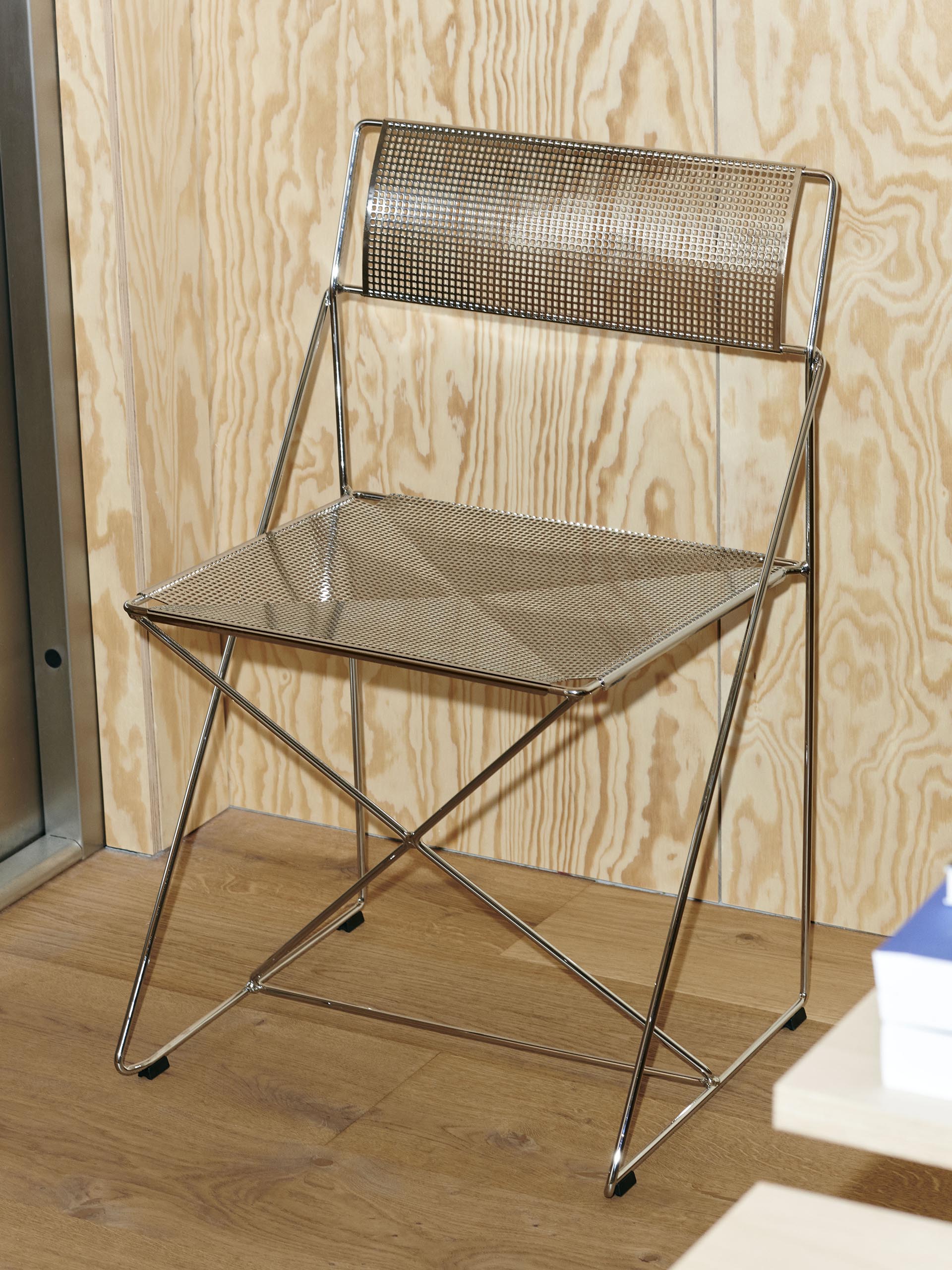 Chaise x-line noir - Hay - Chrome , Home design Bensimon