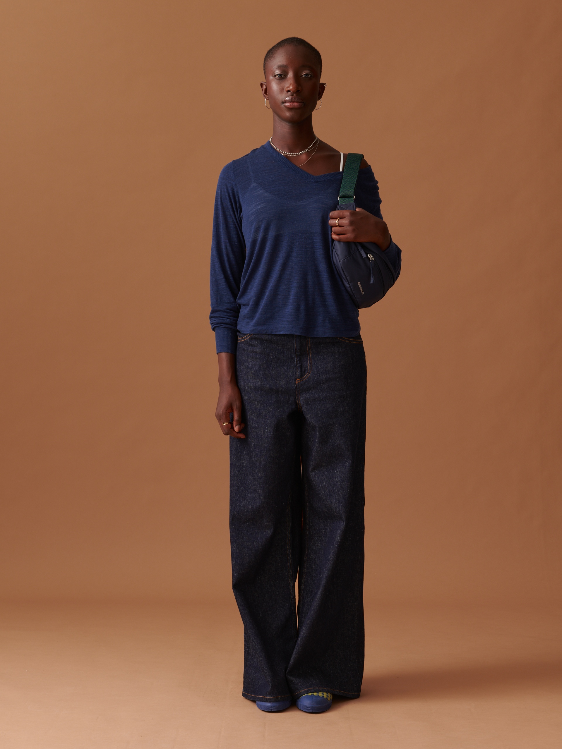 T-SHIRT HARRIS ML -  Bleu nuit , Ready-to-wear Bensimon