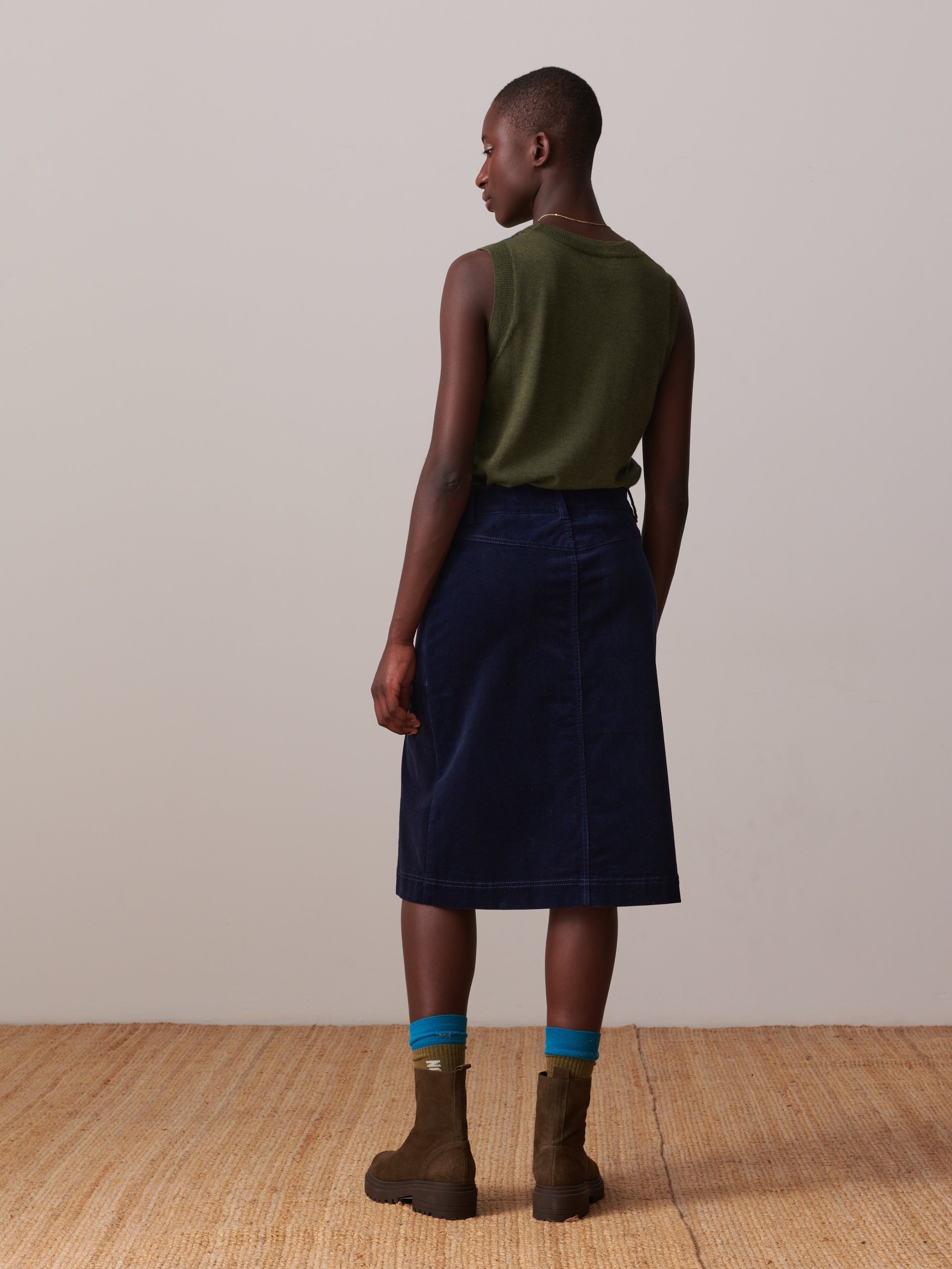 MIA SKIRT -  Bleu nuit , Ready-to-wear Bensimon