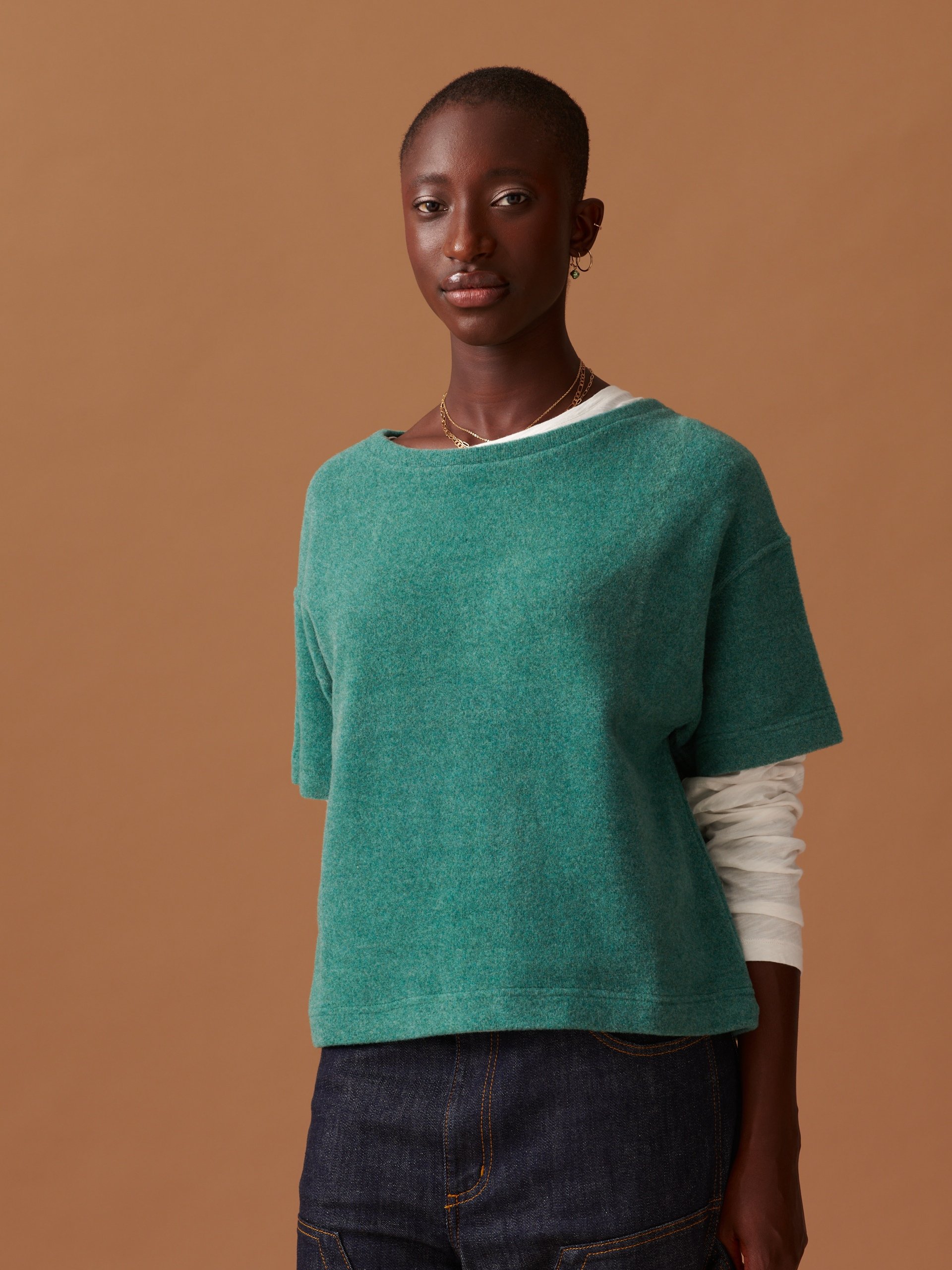 MARTIN SWEATER -  Blue green , Ready-to-wear Bensimon