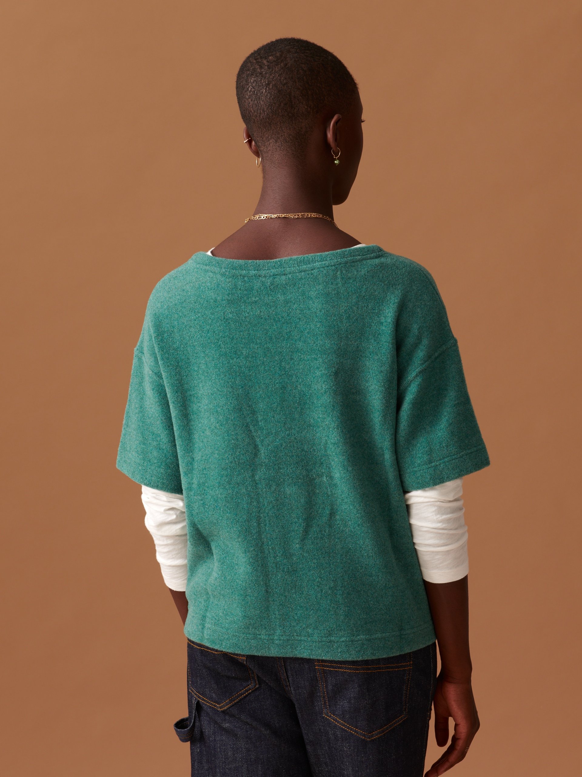 MARTIN SWEATER -  Blue green , Ready-to-wear Bensimon