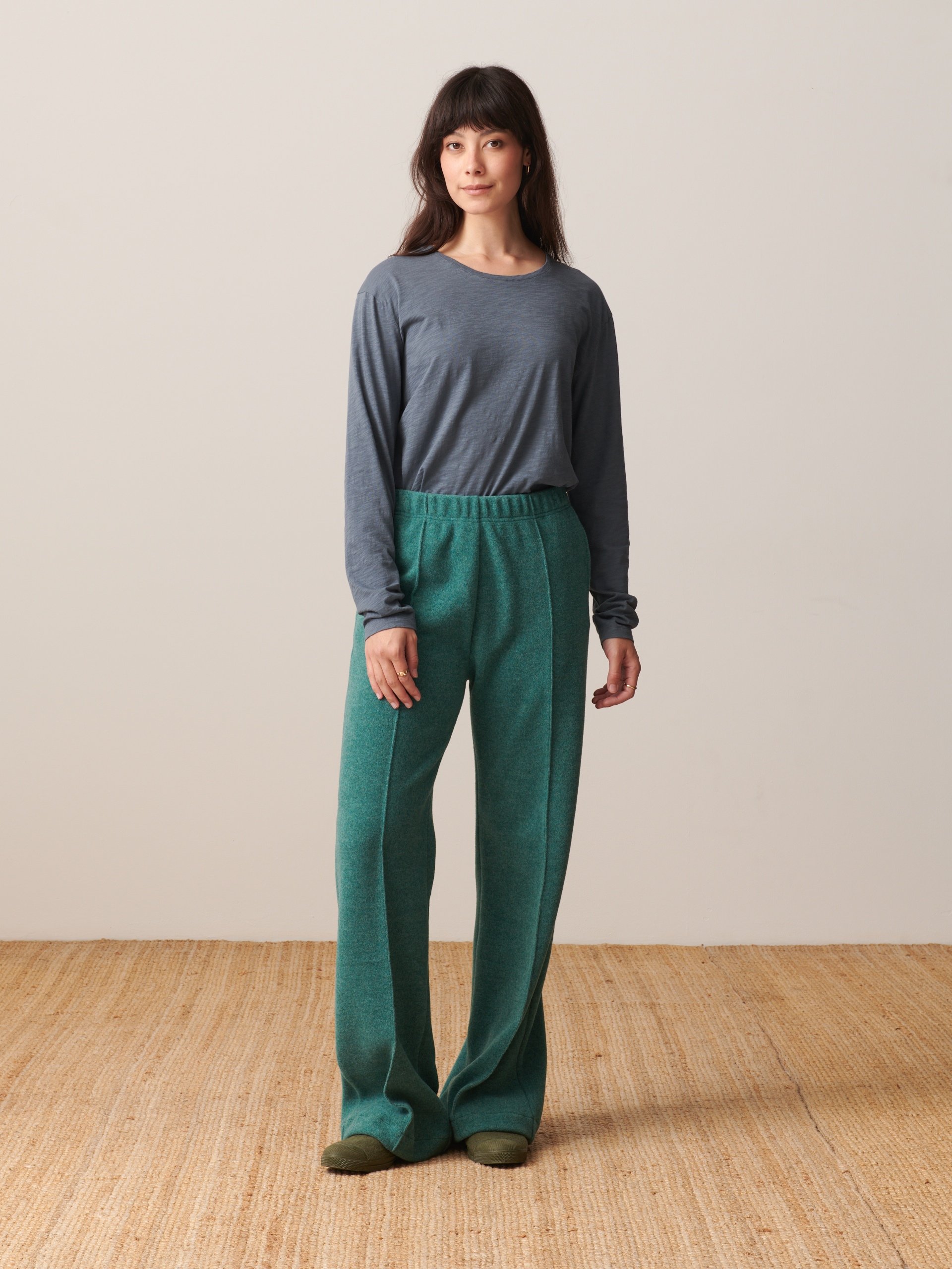 LUCKYLON PANTS -  Blue green , Ready-to-wear Bensimon