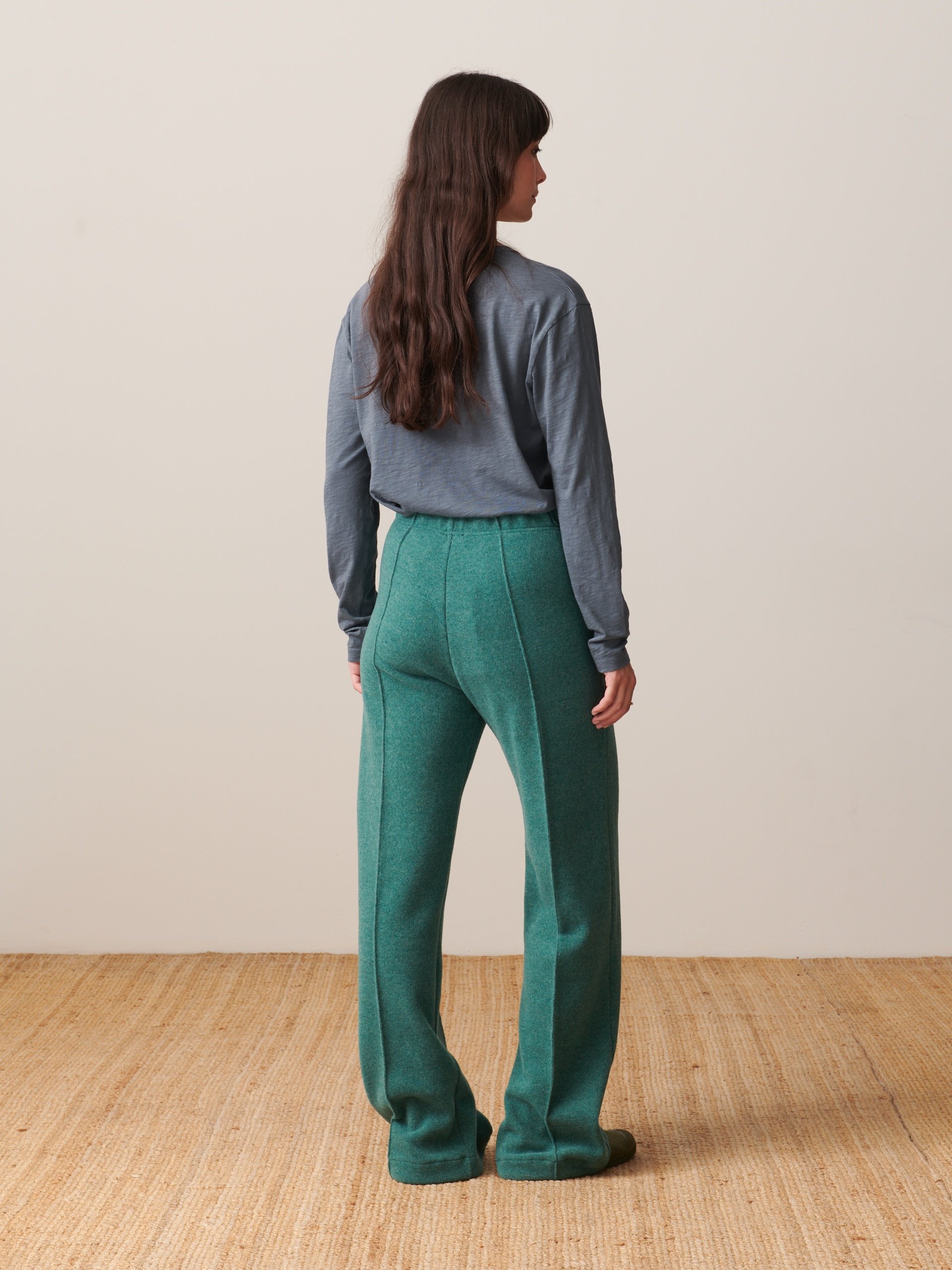 LUCKYLON PANTS -  Blue green , Ready-to-wear Bensimon