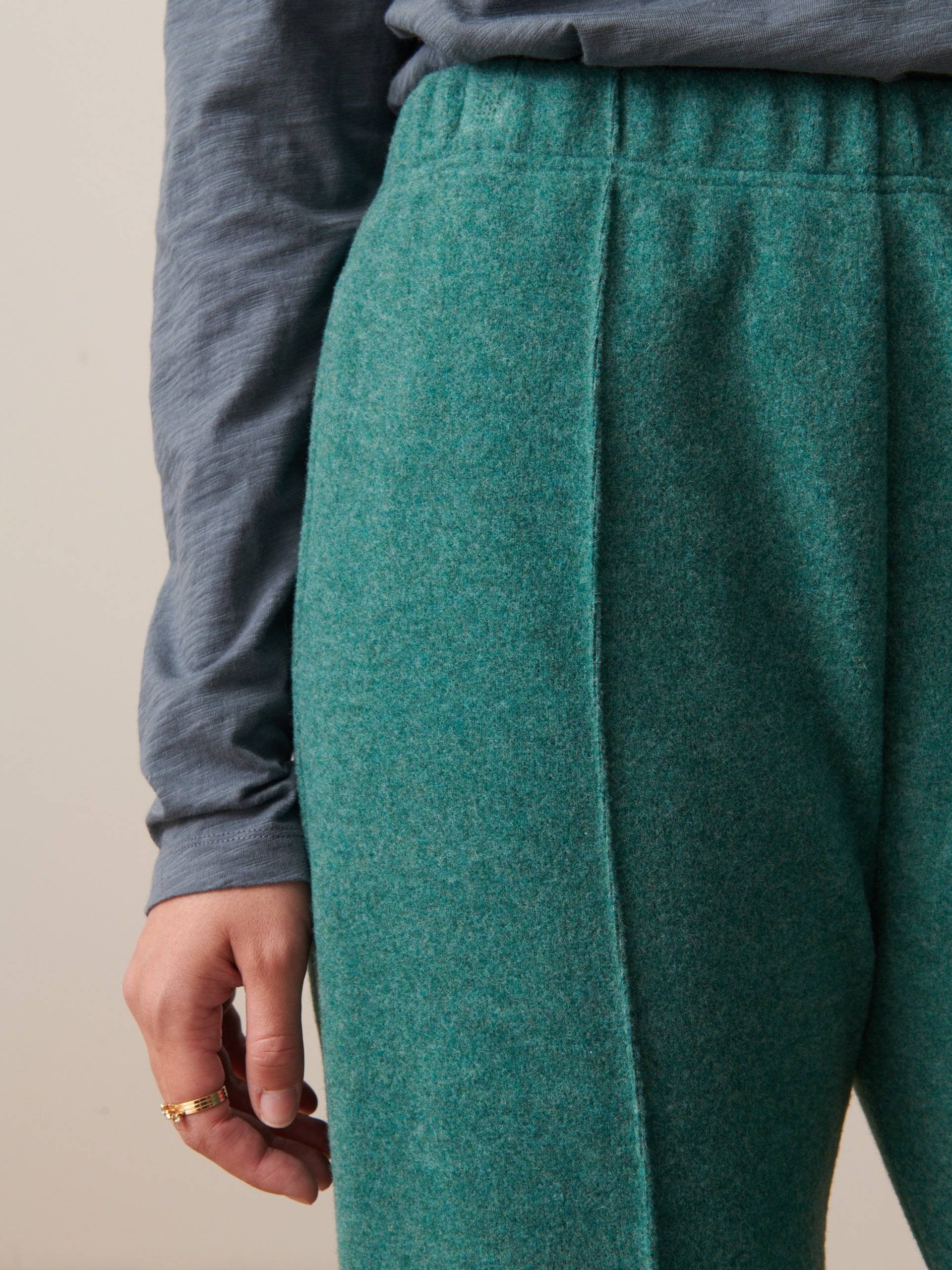 LUCKYLON PANTS -  Blue green , Ready-to-wear Bensimon