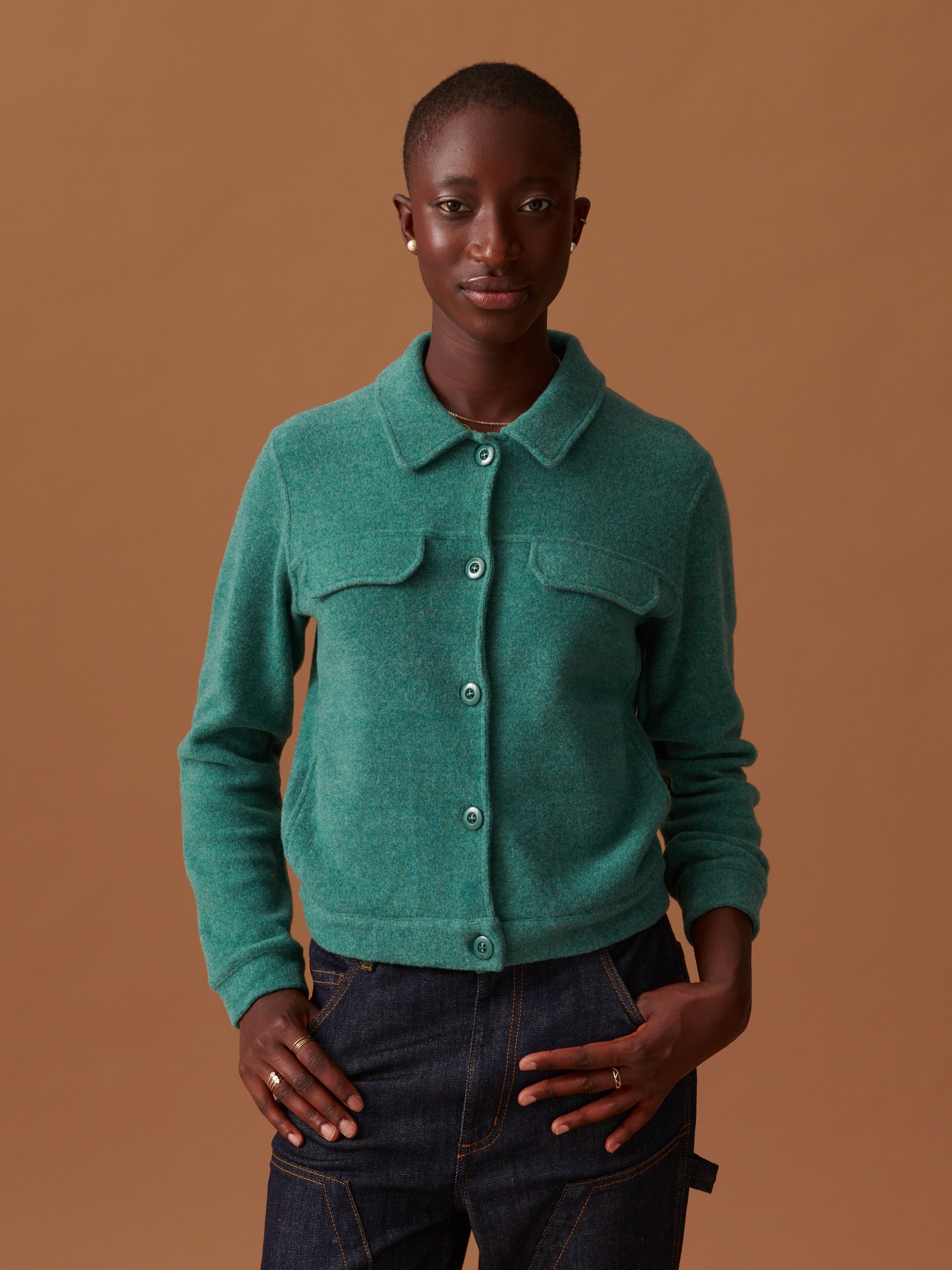 CELENA JACKET -  Blue green , Ready-to-wear Bensimon