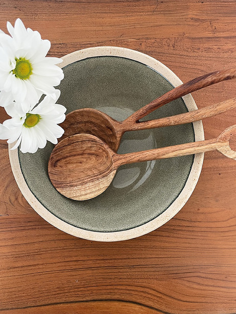 COUVERT A SALADE MARTELES EN BOIS - Opjet -  Natural , Home design Bensimon