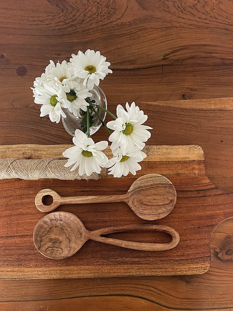 COUVERT A SALADE MARTELES EN BOIS - Opjet -  Natural , Home design Bensimon