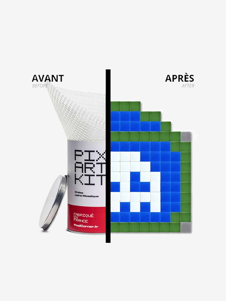 PIXEL ART PARIS - Kubbick -  Blue , Home design Bensimon