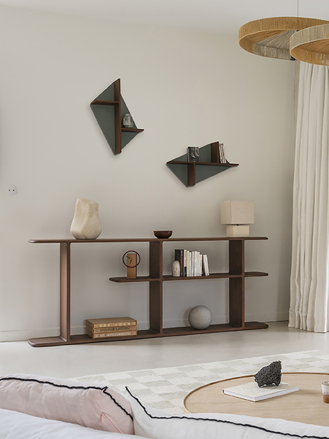 Biblioth&egrave;que basse T&eacute;h&egrave;me 80x160 - Drugeot Manufacture -  Natural , Home design Bensimon