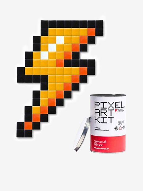 PIXEL ART ECLAIR - Kubbick -  Yellow , Home design Bensimon