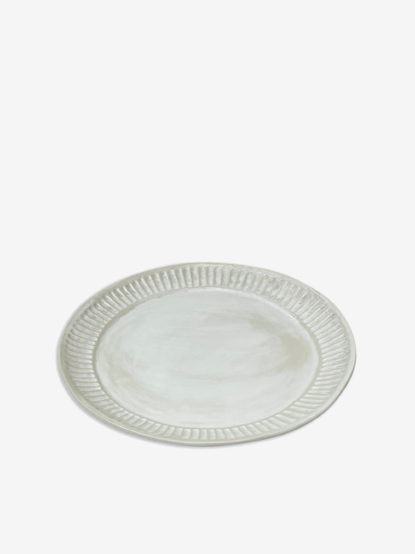 Grande assiette en c&eacute;ramique Cardboard - Bazar de Luxe -  White , Home design Bensimon