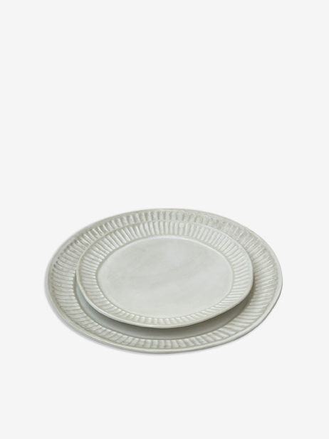 Petite assiette en c&eacute;ramique Cardboard - Bazar de Luxe -  White , Home design Bensimon