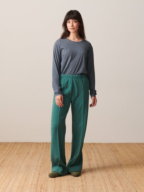 LUCKYLON PANTS -  Blue green , Ready-to-wear Bensimon