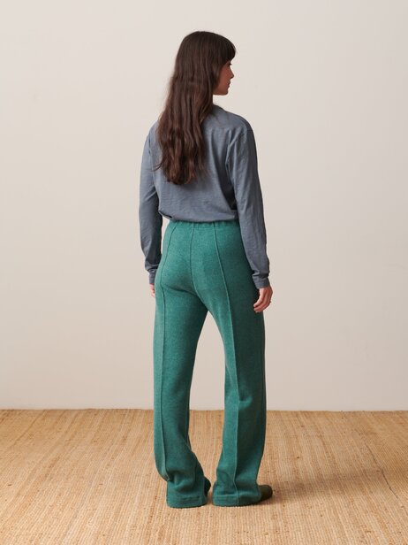 LUCKYLON PANTS -  Blue green , Ready-to-wear Bensimon