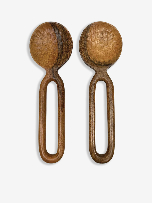 COUVERT A SALADE MARTELES EN BOIS - Opjet -  Natural , Home design Bensimon