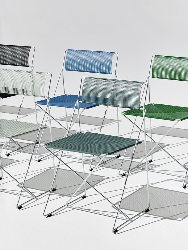 Chaise x-line noir - Hay - Chrome , Home design Bensimon