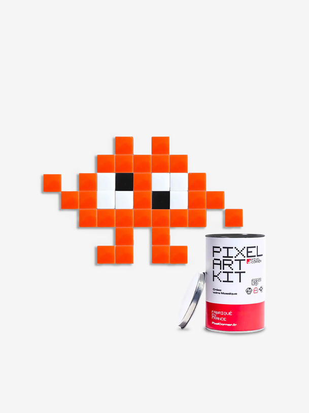 PIXEL ART -  Orange , Home design Bensimon