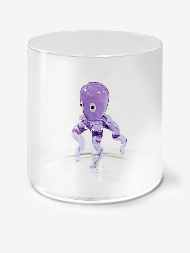 VERRE FIGURINE PIEUVRE - WD Lifestyle EasyLife -  P urple , Home design Bensimon