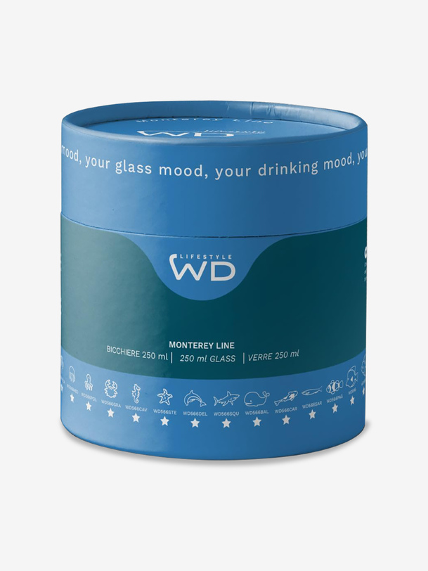 VERRE FIGURINE BALEINE - WD Lifestyle EasyLife -  Blue , Home design Bensimon