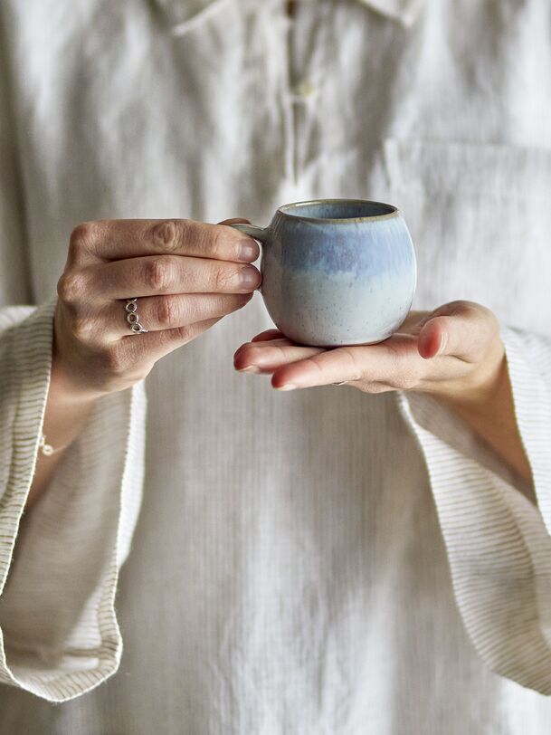 Tasse à expresso en grès Paula - Bloomingville - Sky , Home design Bensimon