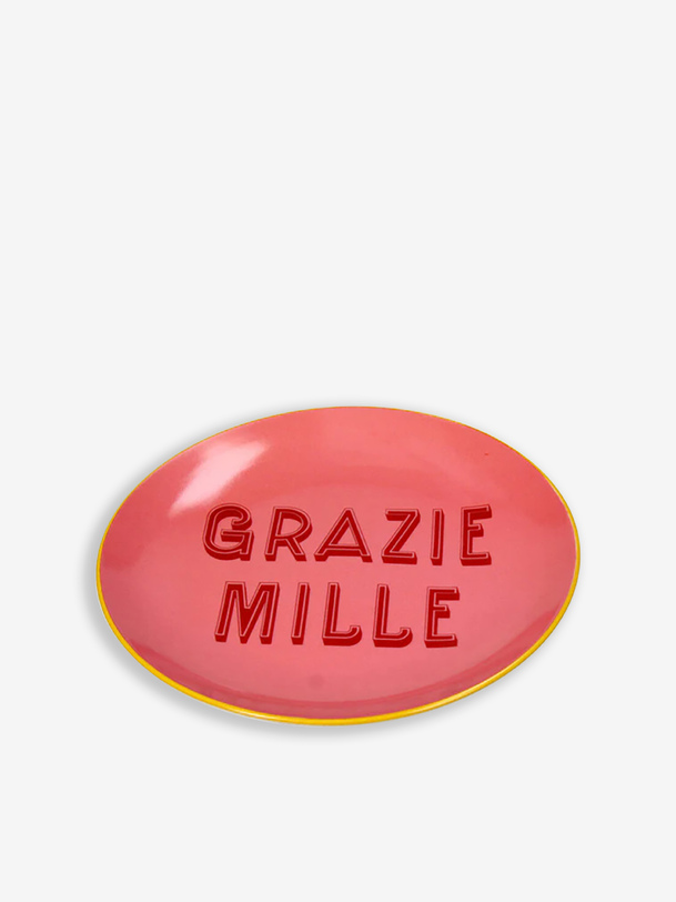 ASSIETTE GRAZIE MILLE - Kersten -  Pink , Home design Bensimon