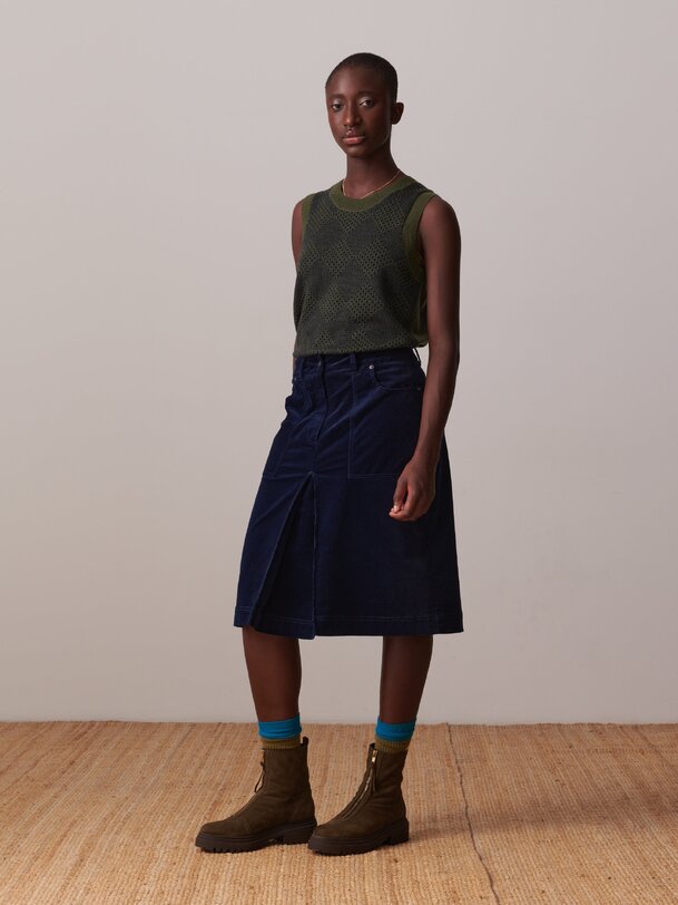 MIA SKIRT -  Bleu nuit , Ready-to-wear Bensimon