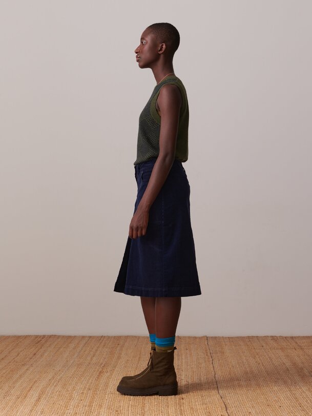 MIA SKIRT -  Bleu nuit , Ready-to-wear Bensimon