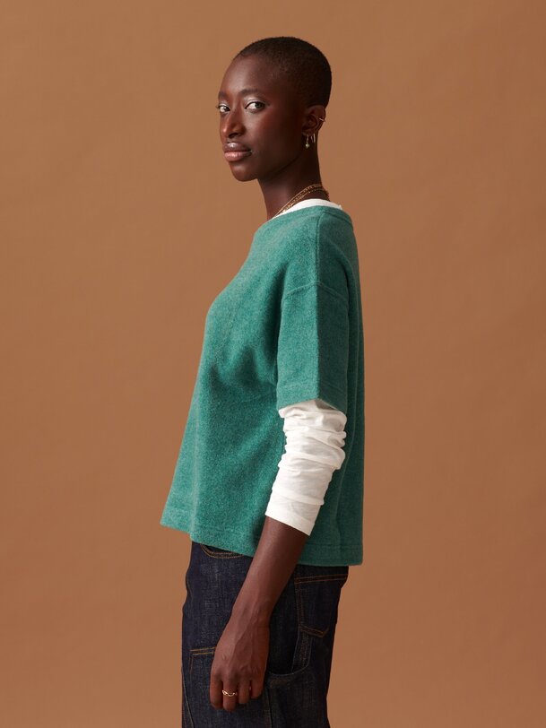 MARTIN SWEATER -  Blue green , Ready-to-wear Bensimon