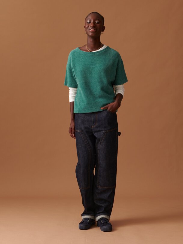 MARTIN SWEATER -  Blue green , Ready-to-wear Bensimon