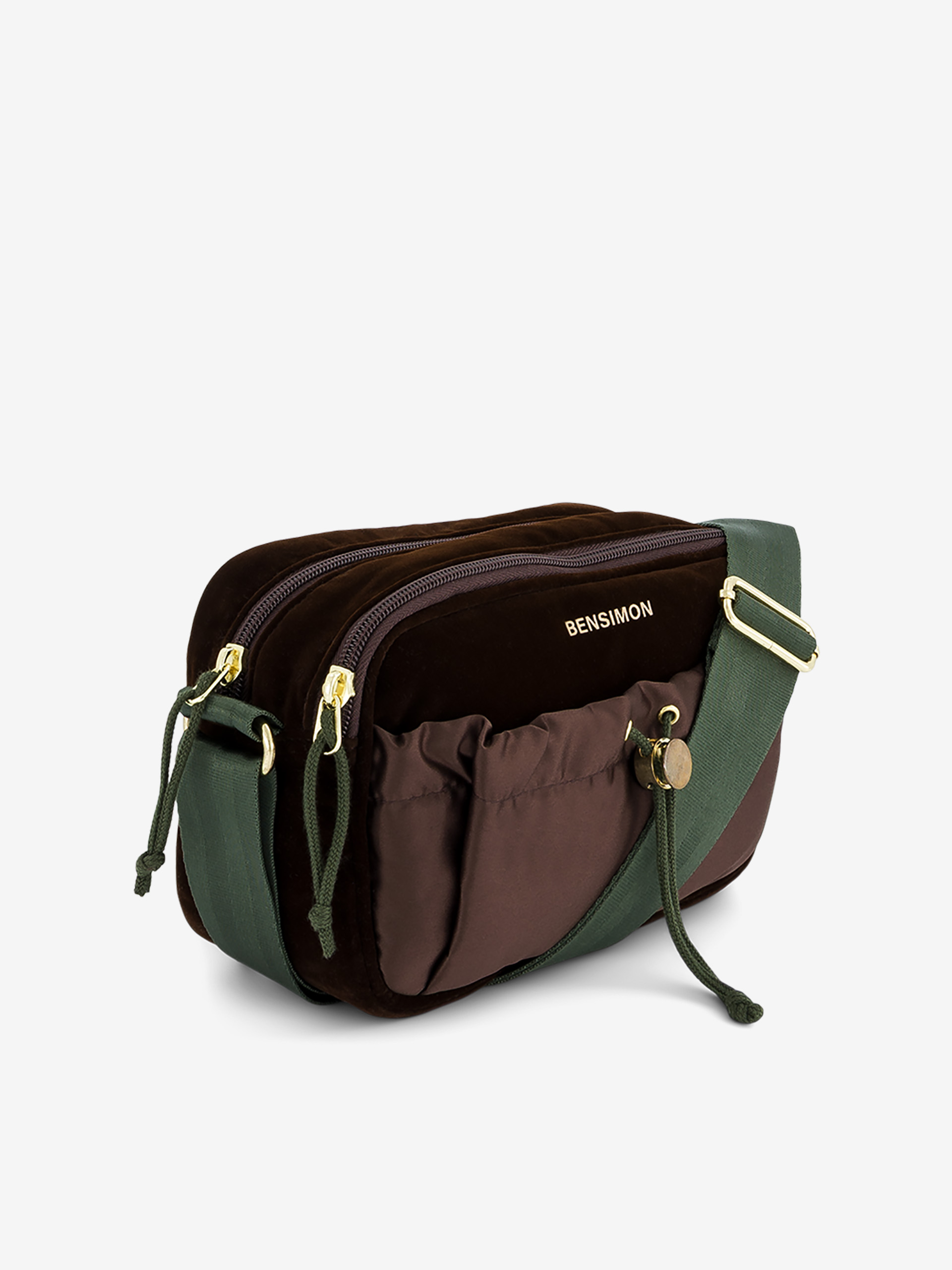 CROSS BODYBAG MADRAS -  Chocolate , Bags & Luggage Bensimon