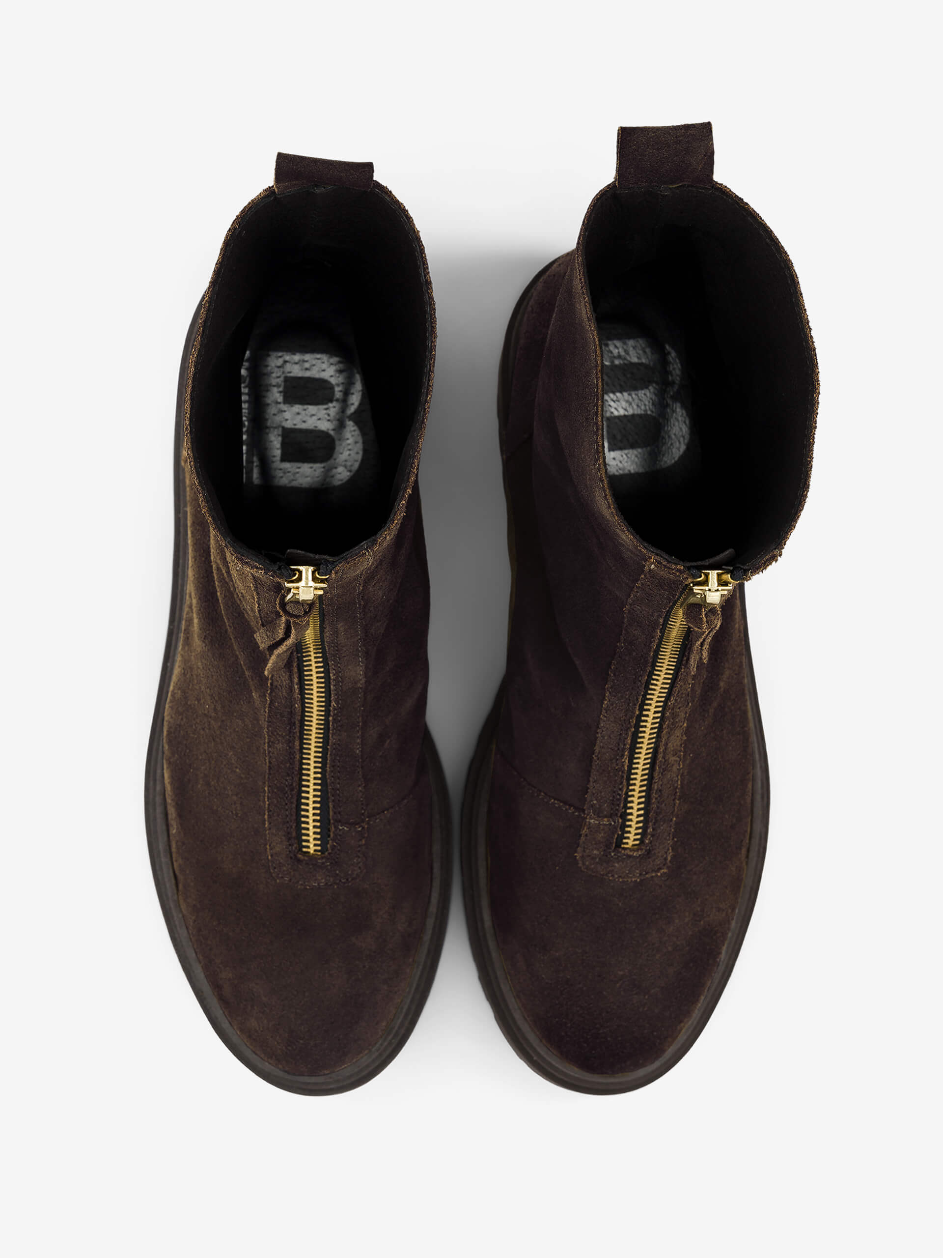 Women's zipped Chelsea boots - Chocolate , Tennis & Shoes Bensimon