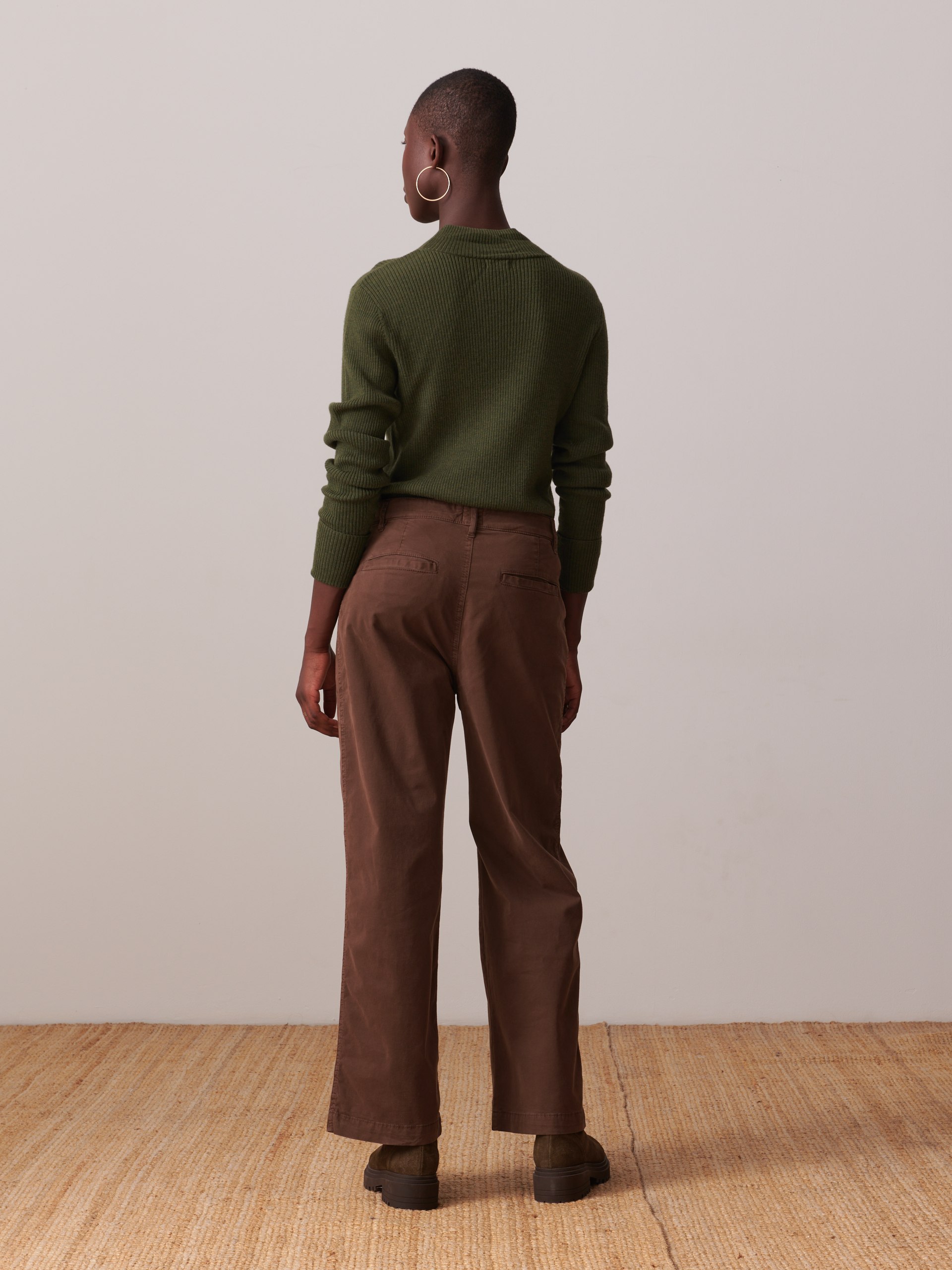 BLUA TROUSERS -  Chocolate , Ready-to-wear Bensimon
