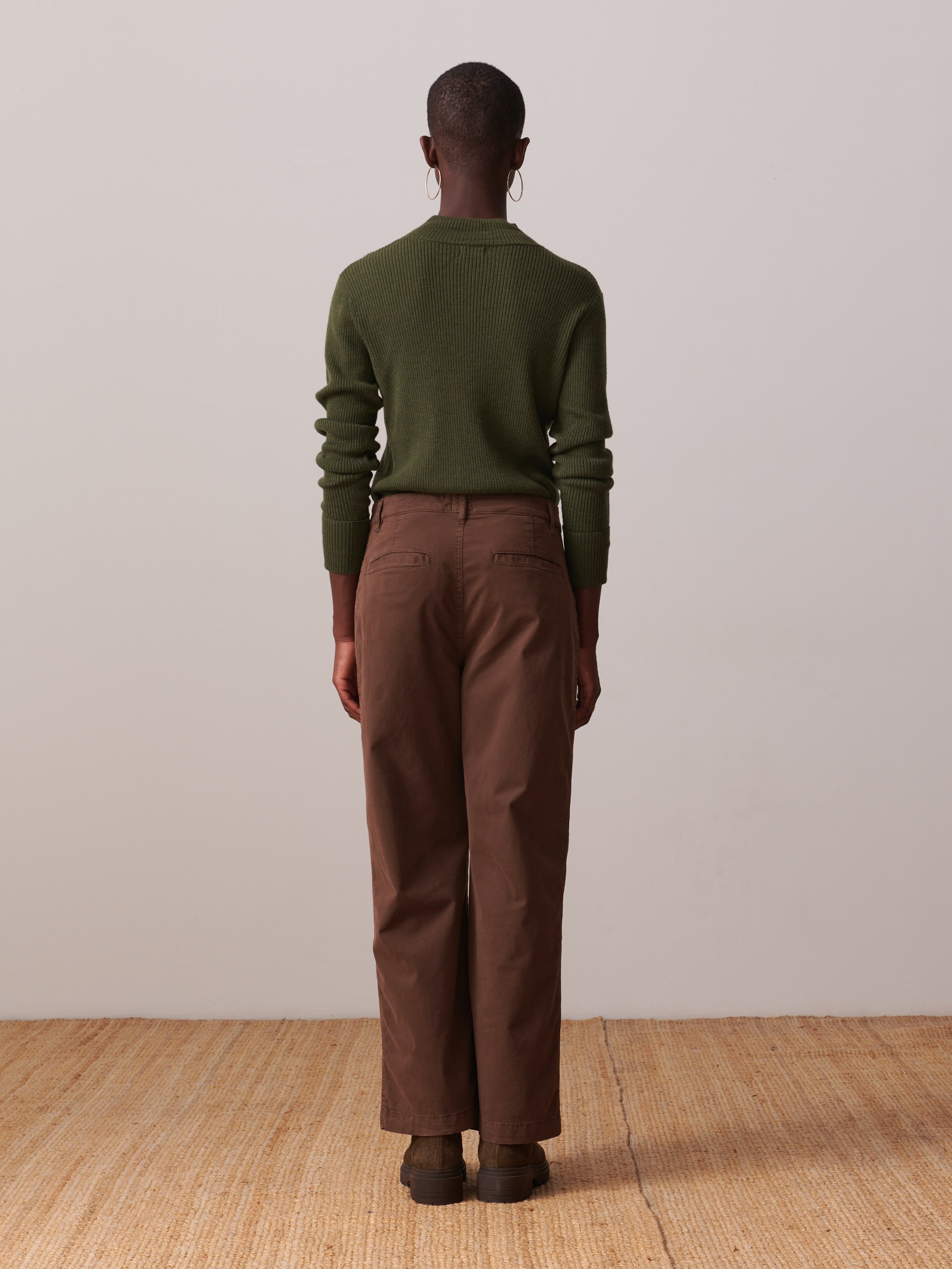 BLUA TROUSERS -  Chocolate , Ready-to-wear Bensimon